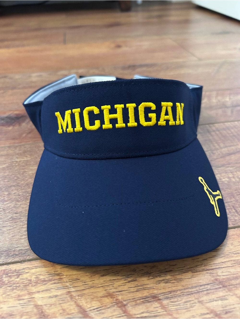 Nike Michigan Navy and Yellow Visor